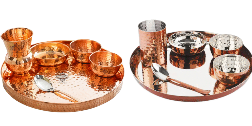 Copper Thali Set Manufacturer